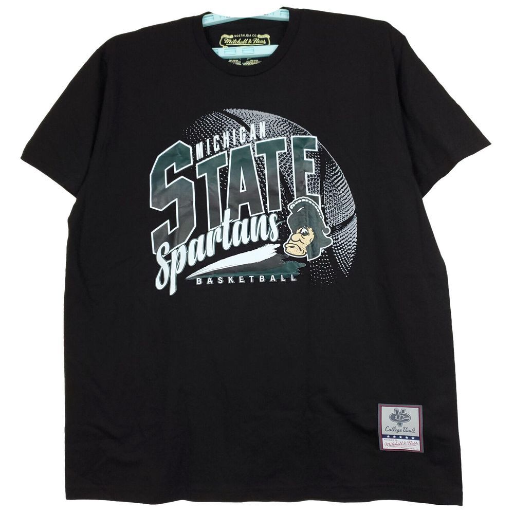 Michigan State Spartans Mitchell & Ness NCAA XL XLarge Shirt Basketball Team NWT